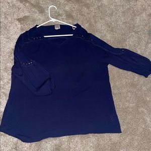Como vintage navy blouse